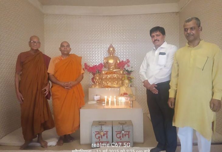 Special program in Lucknow on Buddha Purnima | बुद्ध पूर्णिमा पर लखनऊ में विशेष कार्यक्रम: भिक्षुओं ने दी धम्म देशना, विपश्यना ध्यान सत्र में शामिल हुए सैकड़ों श्रद्धालु – Lucknow News