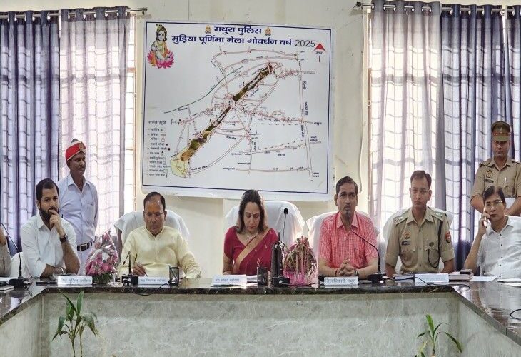 Hema Malini held a meeting on Media Poornima Mela | हेमा मालिनी ने की मीडिया पूर्णिमा मेला को लेकर बैठक: समीक्षा बैठक में तैयारियों की ली जानकारी,6 से 10 जुलाई तक गोवर्धन में उमड़ेगा आस्था का सैलाब – Mathura News