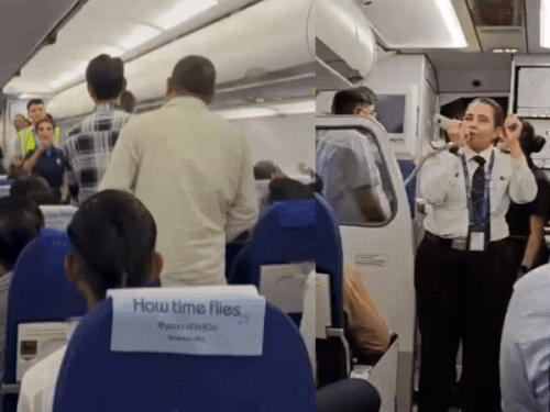 Passengers create ruckus in flight coming from Mumbai to Varanasi | मुंबई से वाराणसी आ रहे फ्लाइट में यात्रियों का हंगामा: तकनीकी टेस्टिंग के कारण लेट हुई फ्लाइट, कैप्टन ने दी जानकारी तो लगे हर-हर महादेव के जयकारे – Varanasi News