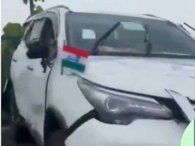 Rahul Gandhi’s convoy collided with a divider on Shaheed Path | राहुल गांधी का काफिला शहीद पथ पर डिवाइडर से टकराया: दिल्ली लौट रहे थे राहुल गांधी, सुशांत गोल्फ सिटी थाना क्षेत्र में हुआ हादसा – Lucknow News