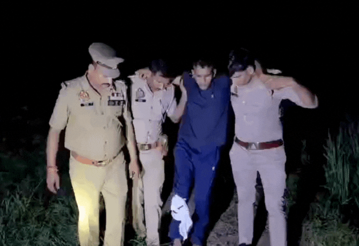 Gangster arrested in encounter in Saharanpur…one absconding | सहारनपुर में मुठभेड़ में गैंगस्टर अरेस्ट…एक फरार: खाकी देखते ही बदमाशों ने चला दी गोली, एक बदमाश के पैर में लगी गोली – Saharanpur News